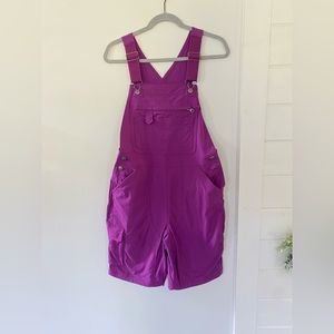 Duluth Trading Purple Short Overalls